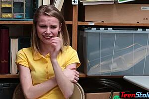 crying small-titted russian teen thief gets punished with hard fucking.