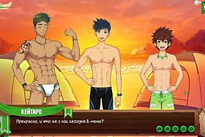 Game Friends Camp Episode 19: Night Swimming With Russian Voice Acting