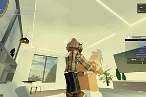 Blonde bitch rides monster cock in doggystyle blowjob