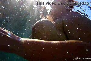 Public display of a BBW with hairy private parts and large breasts