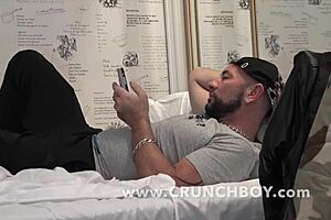 Muscle Bottom Fucked Bareback in Jockstrap by Straight Discreet Guy!