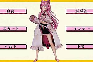 Hololive Poke Dance in 3D Cartoon Anime