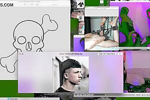 Gay twinks have hardcore sex on webcam