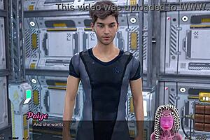 Stranded in space 33: first kiss with redhead haylee in 3d anime dating sim