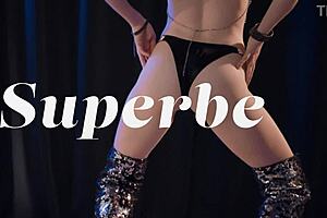 serena wood dances, showing off her big ass and tits