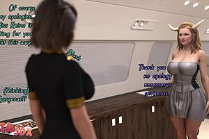 in futa3dx, the blonde babe grows a cock and fucks her friends