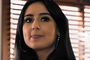 Busty lesbian chooses between two girlfriends for group sex.