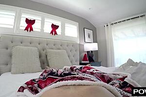 lisa ann tightens her butthole on her man's monster cock for christmas