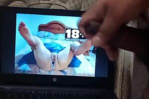 Pyrenean Masturbates and gives a tribute with cum