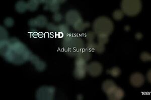 Russian Teen Licks In Threesome Cumshot