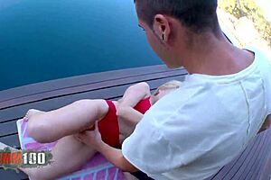 Young Spanish stud bangs hot mature blonde cougar hard!