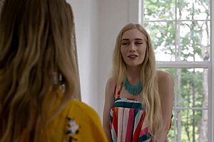 Small boob blonde gets rough orgasm in allherluv.com video