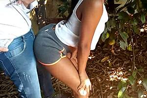 brunette indian teen in interracial amateur adventure