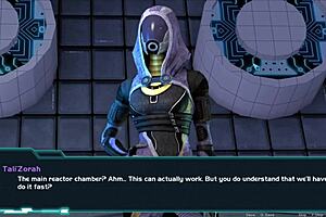 Big cocked villain in Mass Effect parody