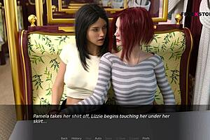 john doing threesome sex with pamela and lizzie in dusklight manor