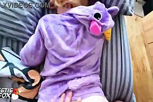 babe gives blowjob then hard pussy fuck in pov, ending with facial