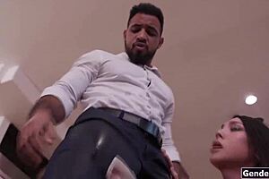 we're gonna strip the boss naked and fuck him bareback