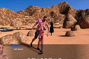 she bends over for doggystyle in the game