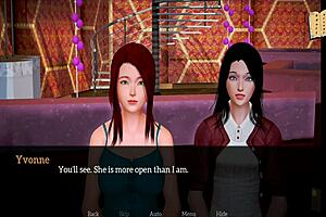 A walkthrough of the erotic visual novel My new family 203