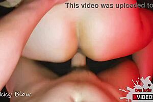 My pussy was filled with sperm but he didn't stop his pov creampie