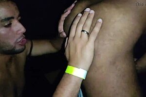 Guys fuck hard in dark room orgy.