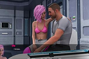 she bends over for doggystyle in the game