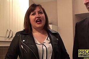 Chubby Sub Skank Blows Cock and Gets Fucked