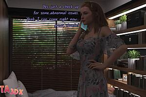 in futa3dx, the blonde babe grows a cock and fucks her friends