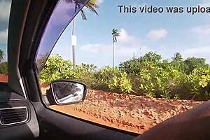 fernanda chocolate and joao have anal sex on the beach for the first time, so hot