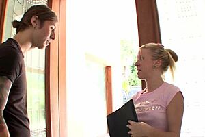 horny stud gets bj then bangs cute babe brooklyn joleigh on couch