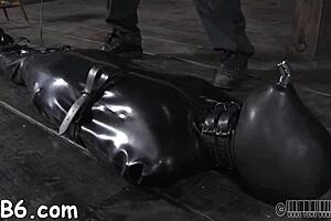 Taming a Leather Pet with Blowjob and Bondage