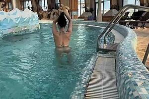 Intense Aquapark Pickup Leads To Rough Locker Room Fuck And Cum.