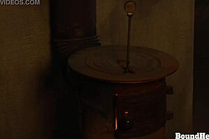 Submissive Lesbian Slave Licks Mistress's Pussy And Gets Branded