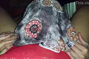 Sexy chica in red body gets creamy tight pussy pounded in homemade clip.