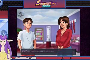 i love blonde mature milf with huge monster cock in summertime saga