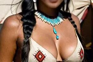 Native american woman experiences first sex with horny cowboy