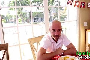 thanksgiving stepsons fucking adorable petite girlfriend in taboo group