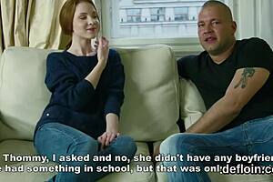 Cute Kitten Opens Up Soft Pussy And Gets Deflorated