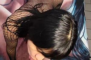 Rough fuck in red lingerie!