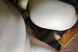 Check out my husband's new cum-filled panties after that hot blowjob! 😏