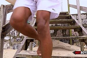 Intense anal sex with a surfer dude in a POV video