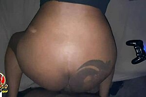 A beautiful woman with a nice ass, Sexxidiamond22, gets fucked by a black cock