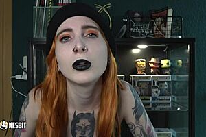 Reverse gangbang fantasy unfolds as German beauties Lou Nesbit and Lia Louise dominate in dirty talk and domination