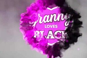 muscle man client visits granny for blowjob and threesome