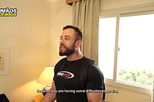 The naughty client FUCKED the trainer during the previous training session