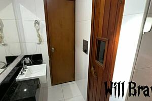 Sabrina Prezotte Enjoys Motel Pool Time