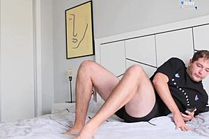 Stepsister caught watching stepbrother jerk off, then banged hard!