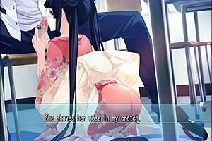 kokoro's outdoor blowjob in majikoi s hentai.