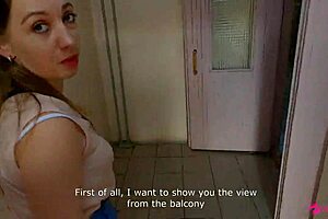 cute realtor's public cum