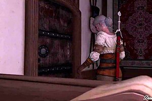 3D animated movie of crossdressing and monster cock action